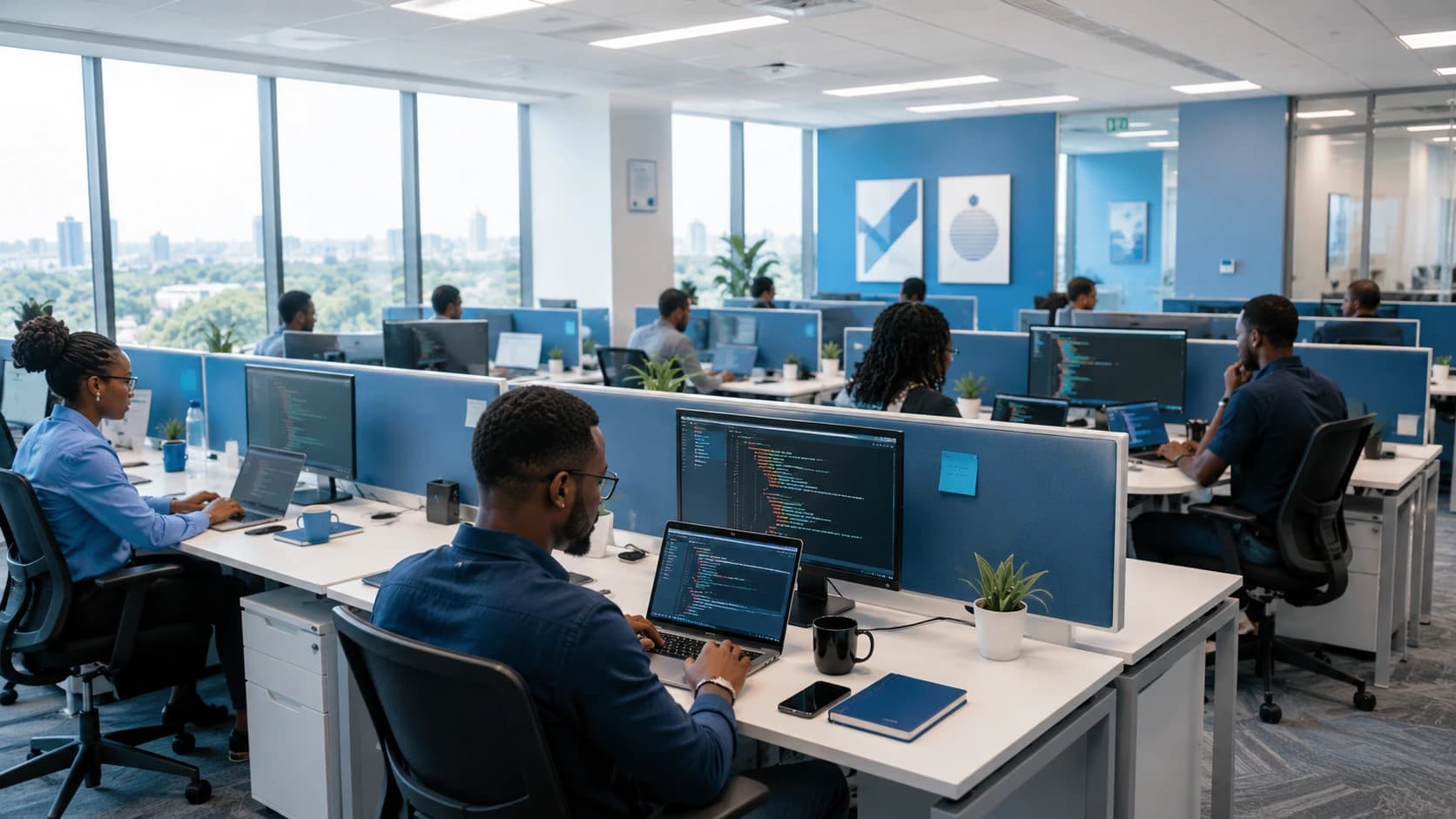 Tyne Africa IT Consulting team at work
